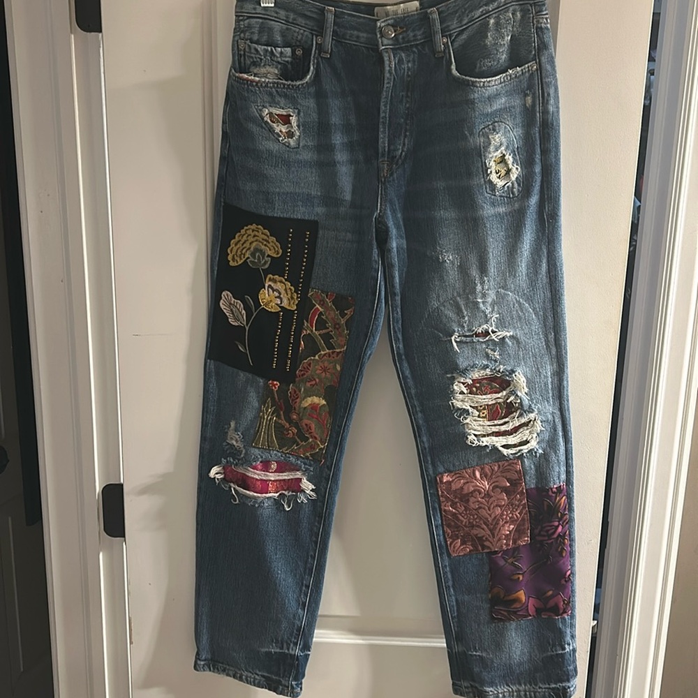 We the Free Patchwork Jeans